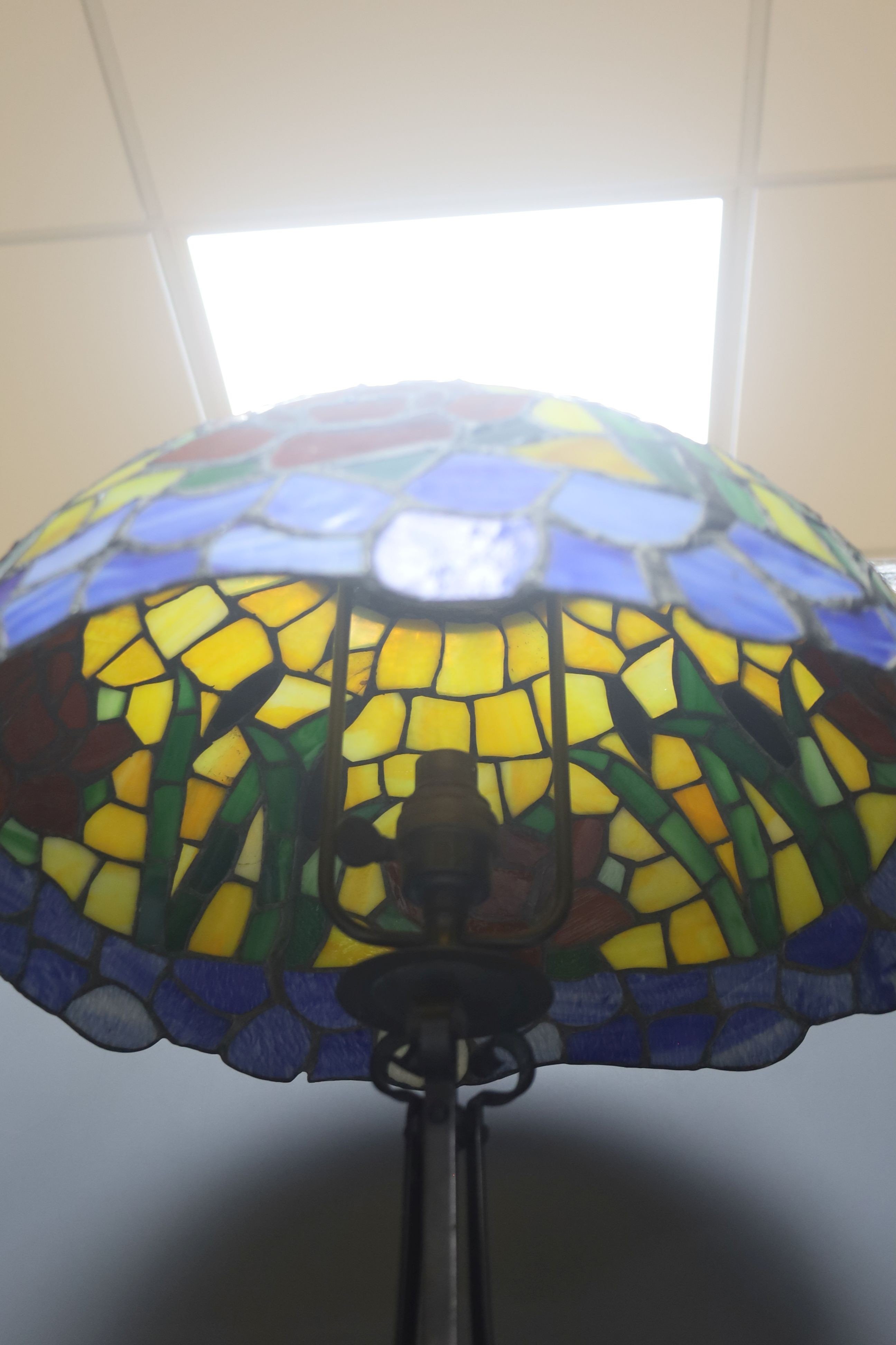 A Tiffany style table lamp, height 52cm